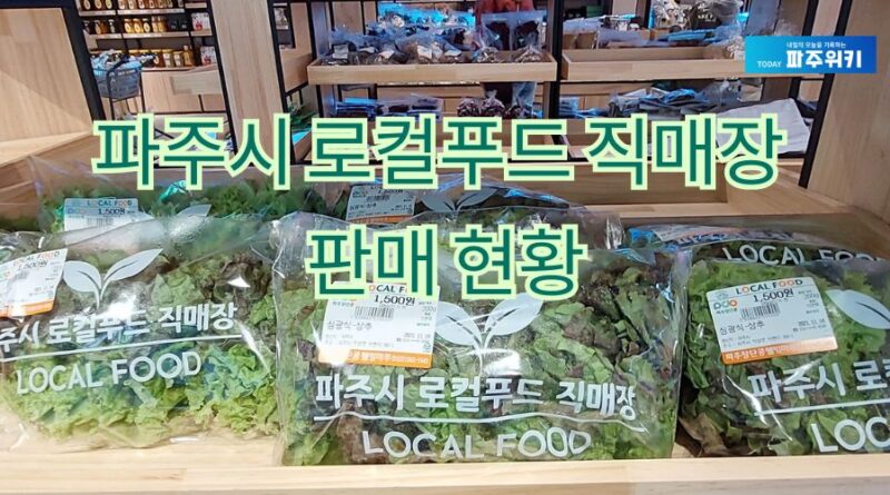 2025년 파주시 로컬푸드 매출현황 분석