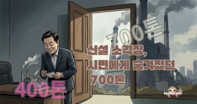 낙하리 신설 소각장, 시민에게 숨겨졌던 700톤