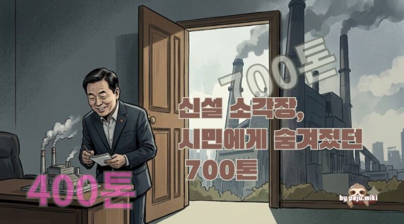 낙하리 신설 소각장, 시민에게 숨겨졌던 700톤